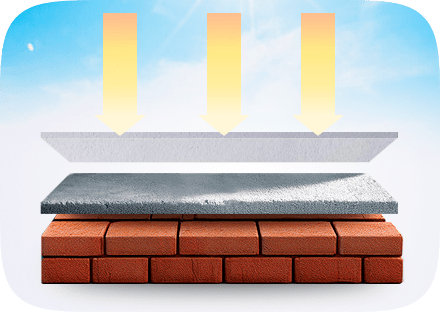 Bloqueio térmico eficiente, superior a 10°C